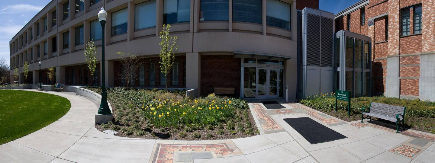 Outdoor building of CAMCOR facility.